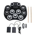 thumbnail image 2 of Electric Drum Pad Set, Portable Responsive Roll Up Drum Pad  for Beginners, 2 of 7