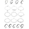 18 Pcs Open Toe Rings for Women Arrow Tail Band Toe Ring Adjustable