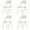 White | 4 Pack, variant on Tcbosik 6 Pack Folding PVC Chairs with Metal Frame, Indoor & Outdoor Seat for Wedding, Party, Picnic, Dining, Light Brown