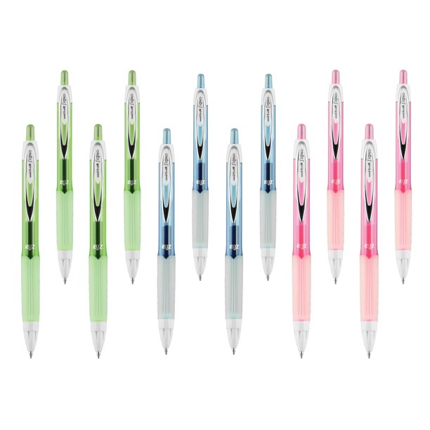 Bolígrafos de Gel Uni-Ball 207 Fashion Retráctiles 0.7mm Paquete de 12