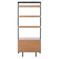 thumbnail image 7 of SAFAVIEH Vlad 3-Shelf 1 Door Etagere Natural / Charcoal, 7 of 7