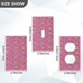 thumbnail image 7 of Yayeee Blank Wall Plate Cover 1-Gang 4.5"x2.7" Home Unused Decorative Outlet, Pink Doughnuts, 7 of 7