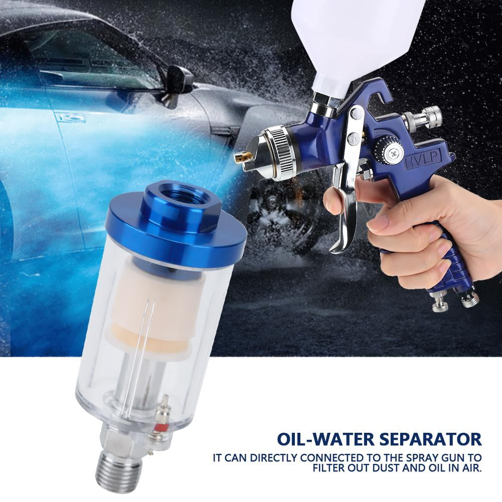 OTVIAP 1/4 Thread Oilwater Separator Filter Spray Gun Pneumatic Tool