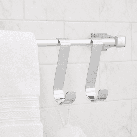 Better Homes and Gardens over the door hanging Towel Bar Hooks, Chrome ...