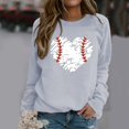 thumbnail image 2 of adviicd Sweatshirt Dress Women Women's Sleeve Detail Crewneck Sweatshirt Fashion, 2 of 4
