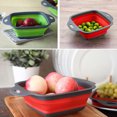 thumbnail image 4 of Labymos Collapsible Colander Foldable Fruit Vegetable Pasta Washing Draining Basket Silicone Strainer Home Outdoor Kitchen, 4 of 5