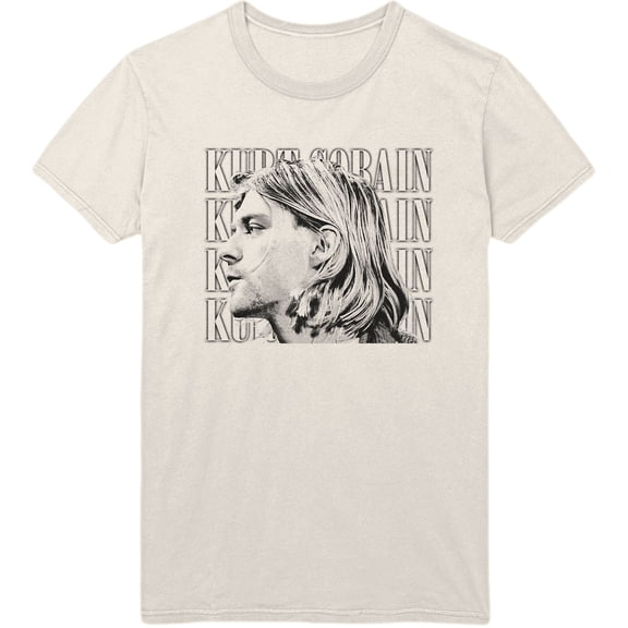 Kurt Cobain Unisex T-Shirt Contrast Profile (Small)