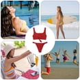 thumbnail image 3 of Traje de baño bikini de mujer de dos piezas, traje de baño bikini de tirantes traje de baño de dos piezas, 3 of 5