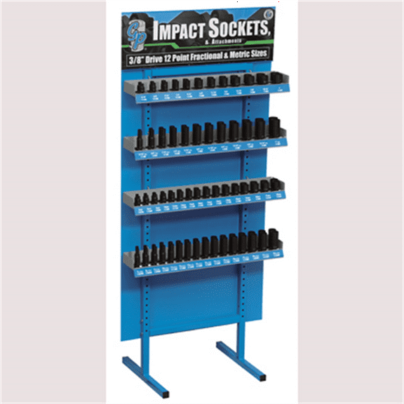 Grey Pneumatic 3/8" Drive Fractional & Metric Display - 12 Point