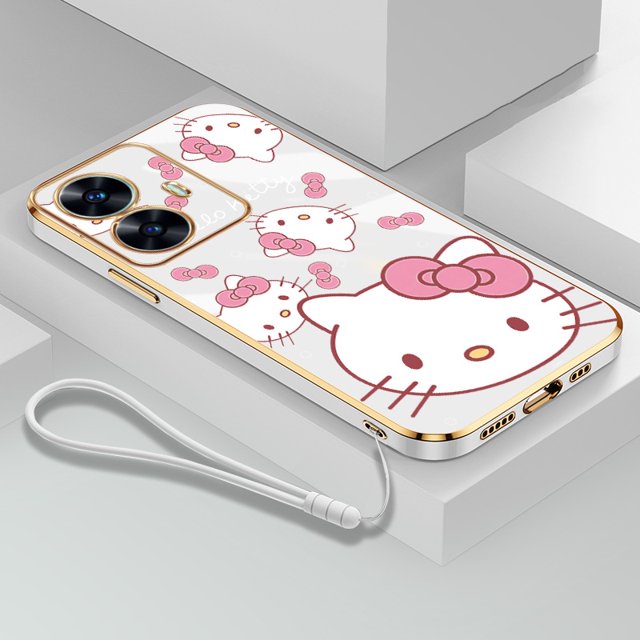 Funda Protectora De Hello Kitty Para El Realme C55 C35 C30S C31 C33 C30 De Silicona Ultrafina A Prueba De Golpes