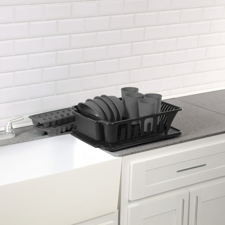 Sterilite Dish Drainer, Black