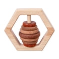 thumbnail image 4 of Juguete De Madera Para Bebé, Regalo Para Recién Nacido, Juguete Sensorial Portátil Para Bebé Meses, Hexagonal Para Recién Nacido, 4 of 8