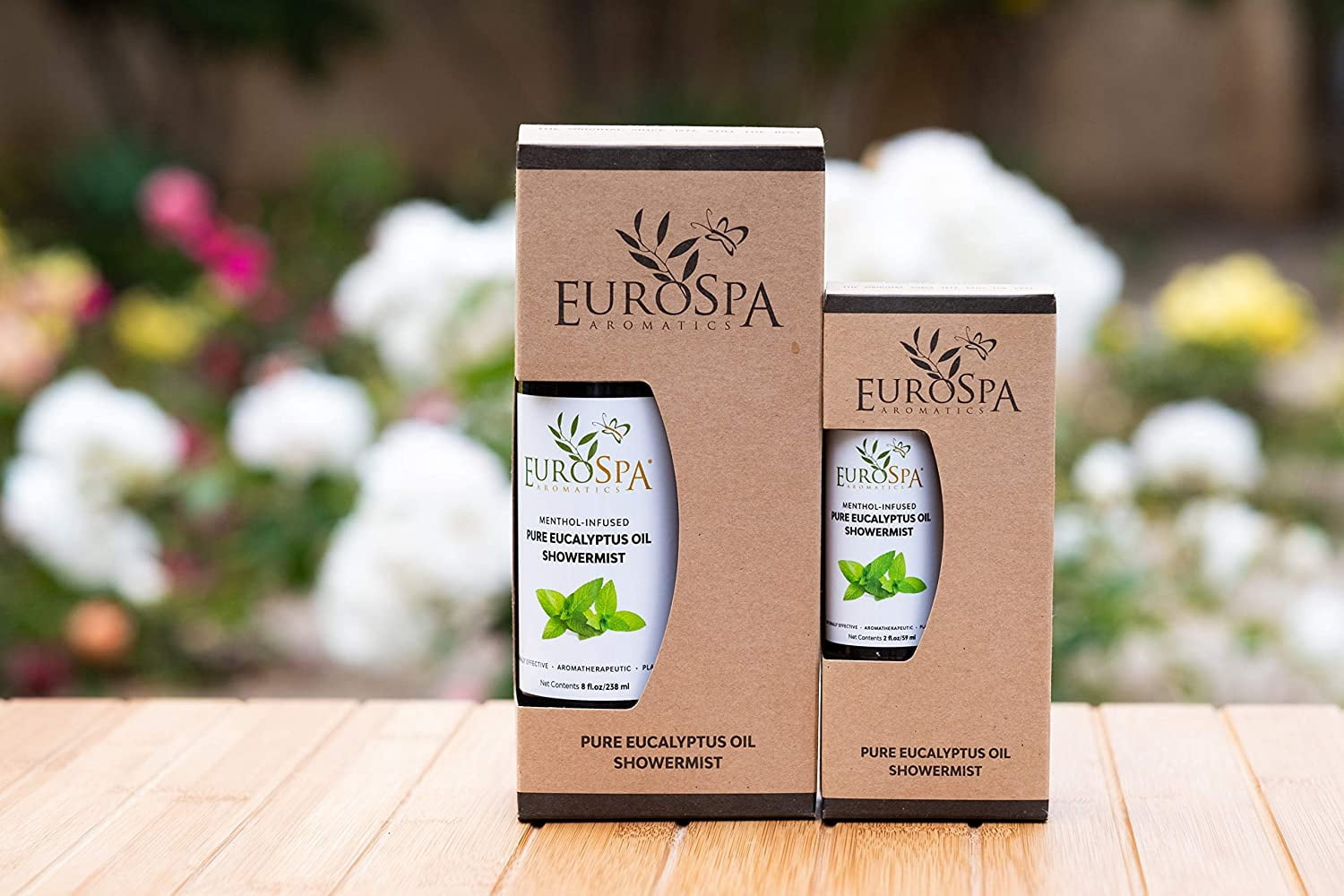EuroSpa Aromatics Pure Eucalyptus Oil ShowerMist and Steam Room Spray, All-Natural Premium Aromatherapy Essential Oils - 2 oz