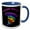 Blue/White, variant on 3drose, Cool Colorful Tornado Storm Chaser Wind and Nature Cartoon, 15oz Mug