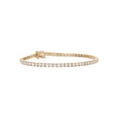 thumbnail image 3 of Rachel Koen Prong Set Diamond Tennis Bracelet 14K Yellow Gold 3.40Cttw 7 Inches, 3 of 7