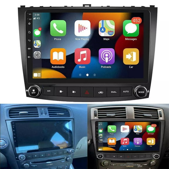 For Lexus IS250 IS350 2006-2012 Android 15 4 64GB Apple CarPlay Car Stereo Radio FM GPS