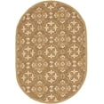 thumbnail image 2 of Safavieh Chelsea Jamison Bordered Area Rug, Brown/Green, 4'6" x 6'6" Oval, 2 of 8