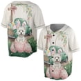 thumbnail image 3 of Easter Egg West Highland White Terrier Bunny Ear Welcome Spring Truck All Over Print 3D Baseball Shirt Westie Westy Dog Lover Softball Sport - 12002, 3 of 6