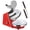 Red, variant on Electric Ice Shaver Snow Cone Maker Machine Silver with Ice Pick for Home and Commercial Use