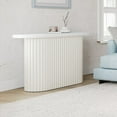 thumbnail image 5 of Jofran Auden Oval Mid-Century Modern Fluted Pedestal Base Sofa Console Table, 5 of 9
