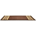 thumbnail image 5 of Custom Size Cut to Size Stair Treads Meander Greek Key Brown Customize Slip Resistant Latex Backing Low Profile Stair Tread Set Of 13 (Brown 9.5in x 36 in), 5 of 7
