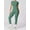 Green, variant on 2/4 Counts Women's Solid Round Neck Tee & High Waist Leggings Tracksuit Set, Sporty Comfy T-shirt & Skinny Pants for Yoga Gym Workout, Ladies Summer Back To School Sportswear