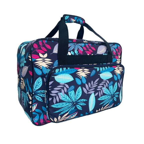 Transemion Travel Storage Bag Portable Sewing Machine Case Zipper Holder with Handle Holder with Handle Organizer Tote Printing Luggage Compartments Light Blue