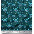 thumbnail image 1 of Soimoi Viscose Chiffon Fabric Leaves & Floral Artistic Printed Craft Fabric by the Yard 42 Inch Wide, 1 of 1