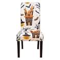 thumbnail image 4 of WIFKLSIIPG Halloween Pumpkin Dining Room Chair Non Stretch Chair Slipcovers Removable Washable Chair Protector Cover for Kitchen Dining Room Holiday Party Home, 4 of 5