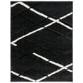 thumbnail image 2 of Safavieh Hi-Lo Proinsias Diamond Shag Area Rug, Charcoal/Ivory, 8' x 10', 2 of 8