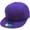 Purple, variant on Solid Flat Brim Bill Fitted Baseball Cap