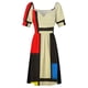thumbnail image 4 of HD PIET MONDRIAN - Composición Vestido de manga corta Ropa elegantes vestidos de noche de boda, 4 of 6