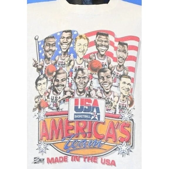 90s America's Dream Team U.S.A Unisex 1992 t-shirt S-5XL