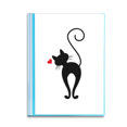 thumbnail image 1 of Shape cat sihouette animal book sheet protectors portfolio binder folder, 1 of 3