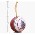 thumbnail image 4 of 4pcs Christmas Themed Candy Box Ball Shaped Small Gift Box Hanging Decorations Christmas Tree Ornaments Party Favors (Random Pattern), 4 of 9