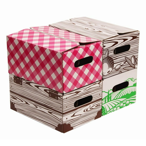 Set of 4 Quart Mason Jar Storage Boxes VKP1230