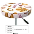 thumbnail image 4 of Naloa Cute Dog Round Bar Stool Cushion Cover 12-14 inch, Fits Kitchen, Office, Restaurant Chairs - 14 inch, 4 of 7