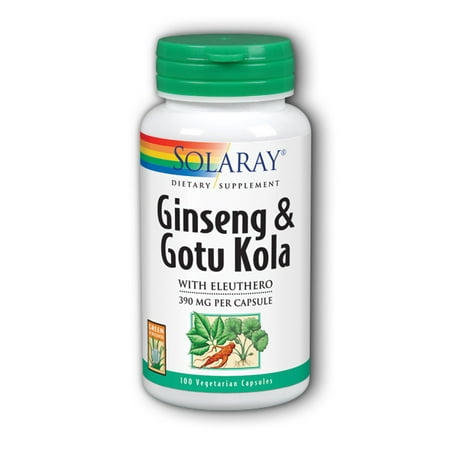 Solaray Ginseng et centella asiatique 350 mg - 100 Capsules