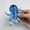 Blue, variant on Octopus Squishy, Crystal Sequin Stress Relief Ball, Soft Silicone Slow Rising Squeeze Sensory Fidget for Anxiety Relief
