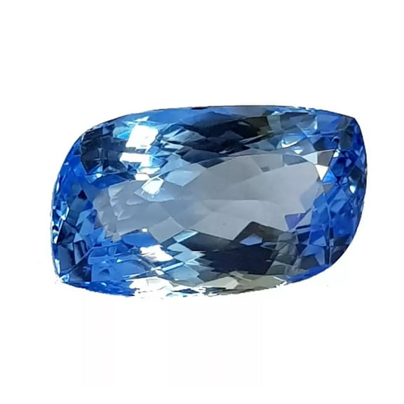 Blue Topaz Gemstone Fancy Shape Gemstone 33 Ct Glass Filled Stone Loose Gemstone