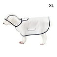 thumbnail image 2 of Pet Raincoat Jacket Coat Cape Soft Waterproof Hooded White Frosted, 2 of 13
