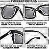thumbnail image 3 of Oversized Cat Eye Sunglasses Ized Uv400 For Women, Lar Trendy Vinta Cateye Sun Glasses Tr90 Frame, 3 of 5