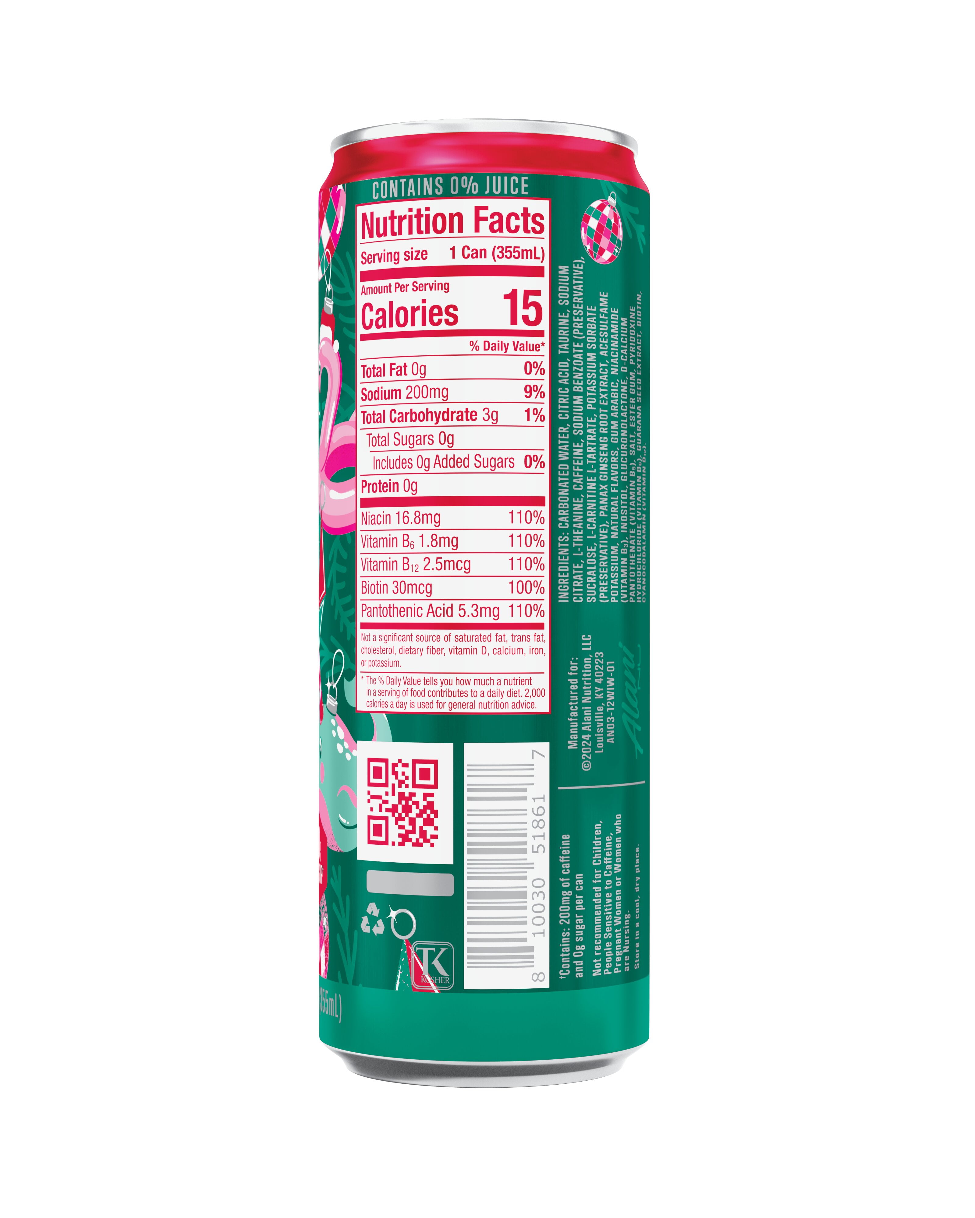 Alani Nu Energy Drink Winter Wonderland 12oz, 24pk (24 12oz Cans)