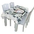 thumbnail image 3 of EREHome Nappe Tigre Blanc 60x104 Pouces, 3 of 4