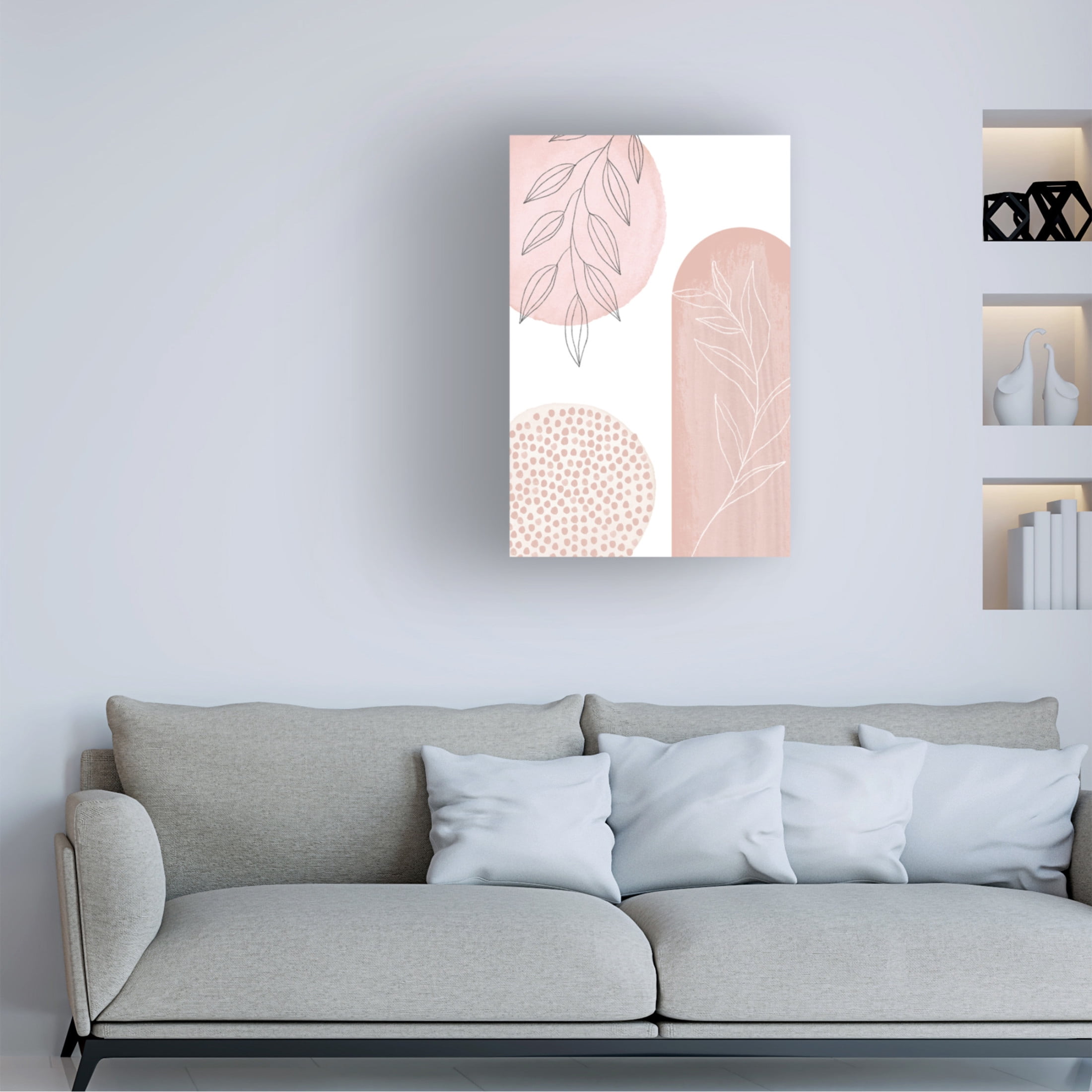 Trademark Fine Art Sally Ann Moss Love Pink 1 Canvas Wall Art