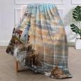 thumbnail image 2 of Lighthouse Grandpa Throw Blanket Gifts for Grandpa from Granddaughter Grandson Grandpa Gifts from Grandchildren Best Granddad Gifts Ultra Soft Flannel Bed Blankets 40x50 in,Decor, 2 of 6
