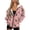 Christmas Santa Claus Tree Cookie Pink, variant on COEQINE Women's Hoodie Sweatshirts Full Zip Up Long Sleeve Oversized Fashion Y2K Casual Outfits Christmas Santa Claus Tree Gift Red Pattern Lightweight Jacket with Pockets, XS