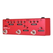 6-in-1 Guitar Multi-Effects Pedal Delay + Chorus + Distortion + Overdrive + + Buffer Full Metal Shell with True Bypass
