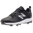thumbnail image 6 of New Balance Women's Fresh Foam Velo V3 Syn Low Molded Fastpitch Softball Cleat Black/White Wide 11, 6 of 9