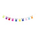 thumbnail image 2 of jifeng 10 Pieces Lovely Rabbit Bear Flags Hanging Bunting Garland Banners for Festival Celebrating Decor - Color Rabbit, as described, 2 of 9